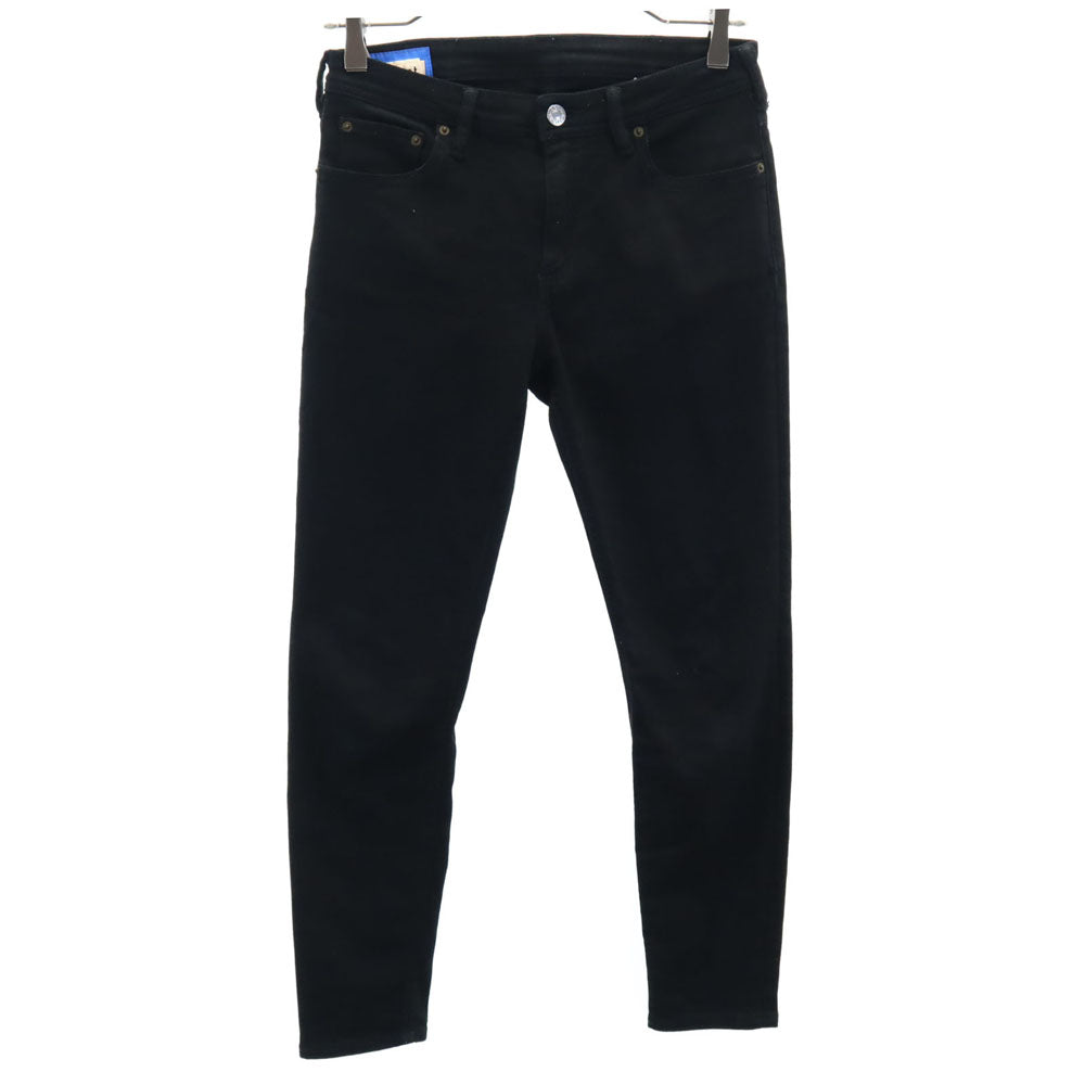 Acne Studios Bla Konst アクネストゥディオズブロコンスト イタリア製 ロングパンツ W28 黒 ストレッチ メンズ