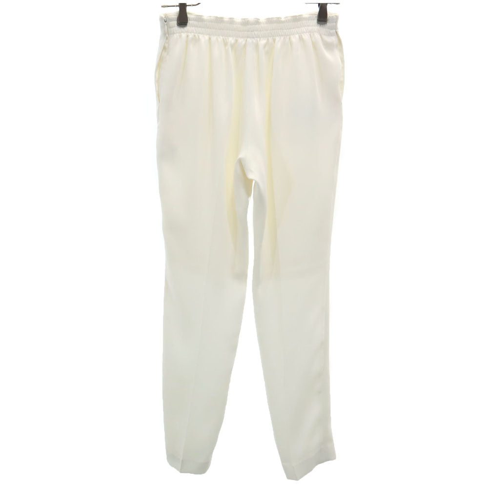 HYKE ハイク ロングパンツ 1 ホワイト ウエストゴム レディース