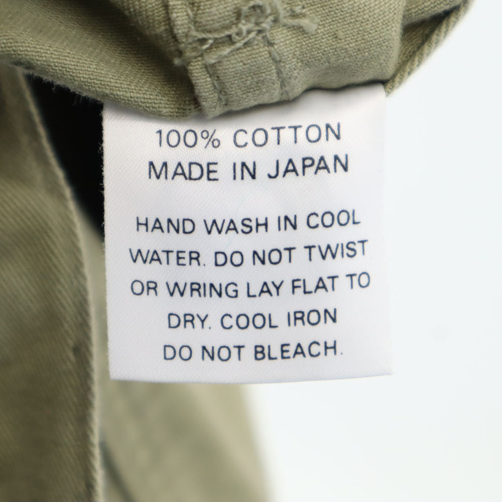 Needles ニードルズ 日本製 ミリタリーパンツ W32 カーキ ボタンフライ メンズ