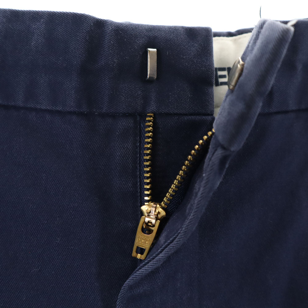 ケンゾージーンズ 90s 日本製 オールド チノパンツ 91cm ネイビー KENZO JEANS ビッグサイズ ボタンフライ メンズ