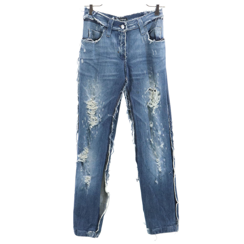 DOLCE&GABBANA ドルチェアンドガッバーナ イタリア製 ストレートデニムパンツ 38 レディース