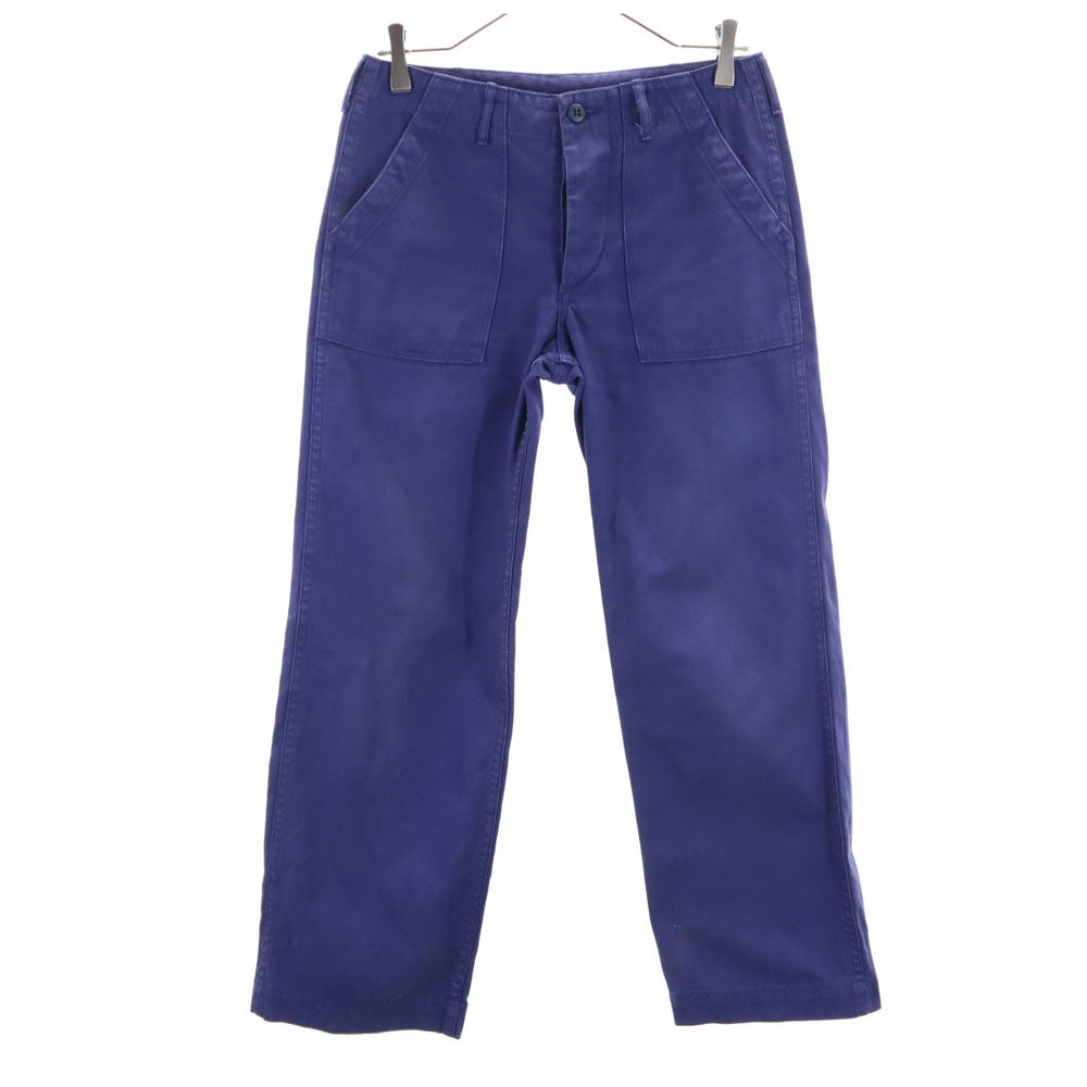 Danton ダントン 日本製 ロングパンツ 34 青紫 シンチバック メンズ