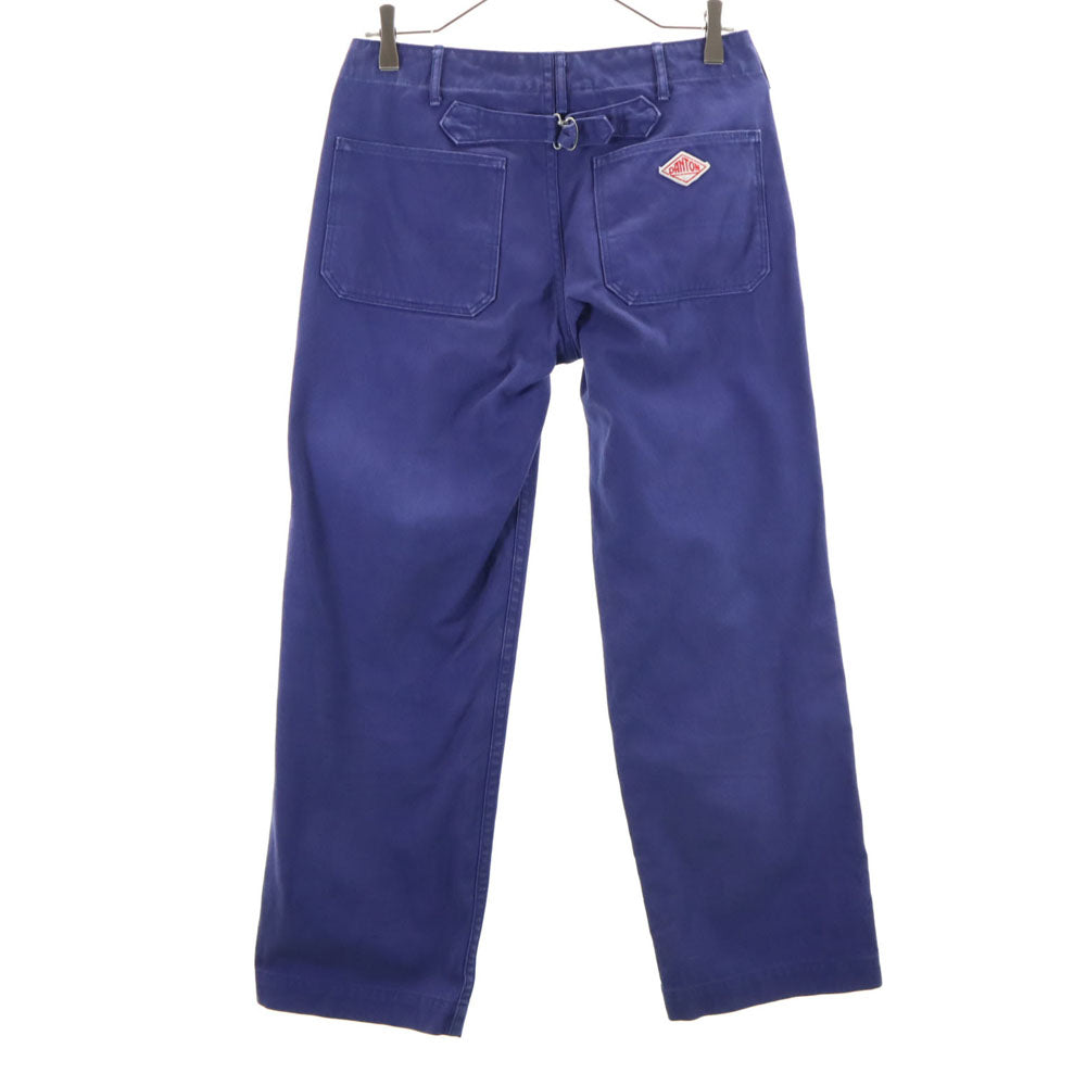 Danton ダントン 日本製 ロングパンツ 34 青紫 シンチバック メンズ