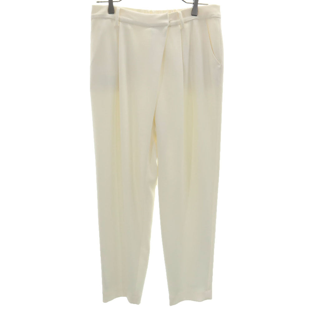 ソージュ 日本製 タック パンツ XL アイボリー系 SOEJU レディース