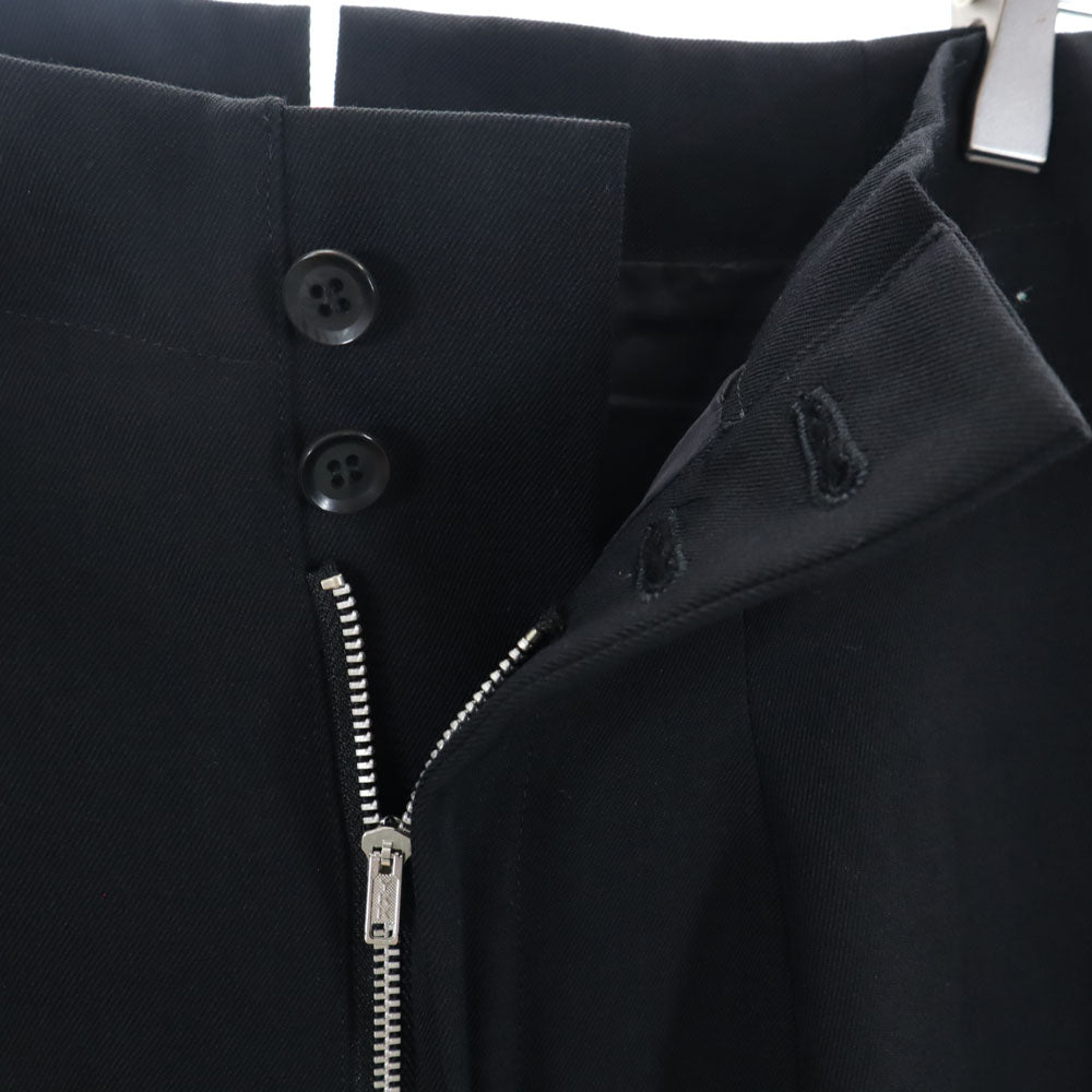 Yohji Yamamoto ヨウジヤマモト 日本製 ウールパンツ 2 ブラック レディース