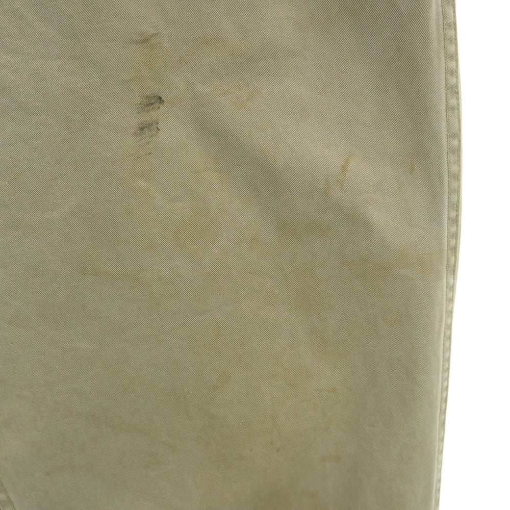 ARMY 復刻 メタルボタン チノパンツ W31 ベージュ ボタンフライ メンズ