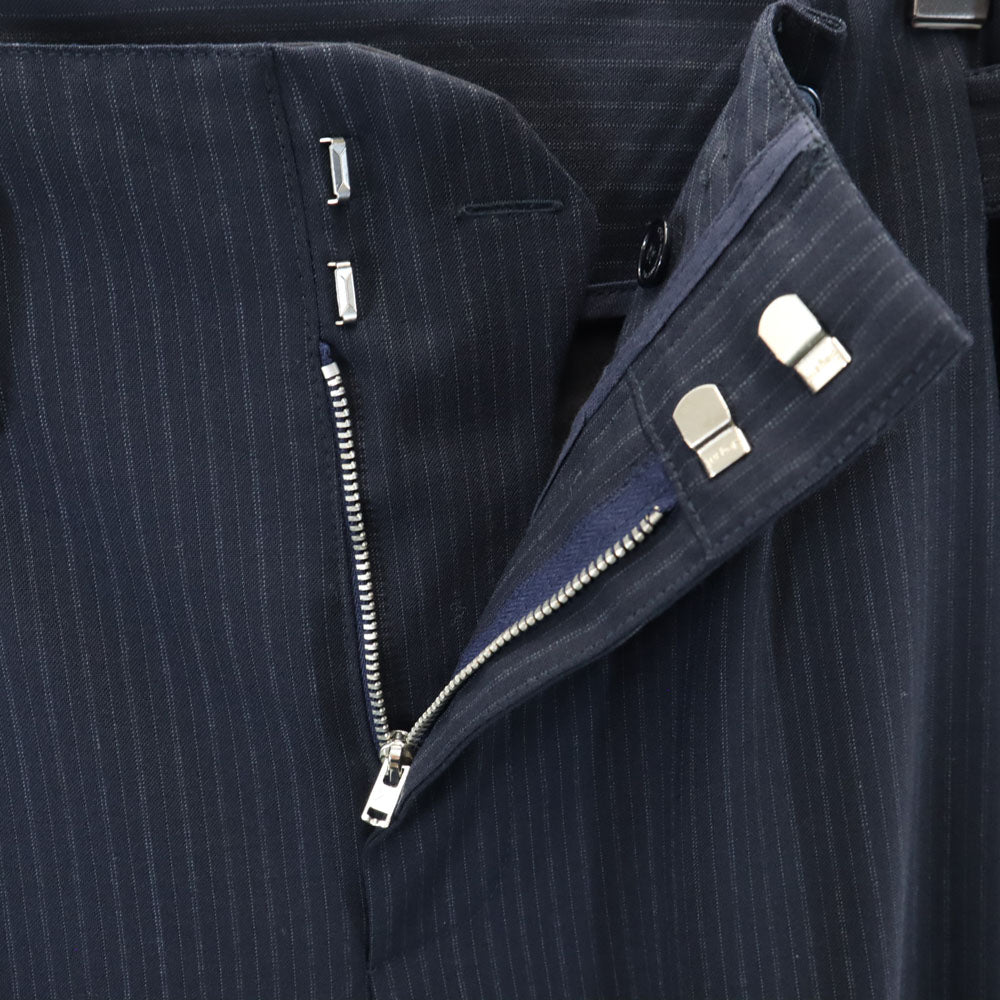 C'N'C' COSTUME NATIONAL シーエヌシー コスチューム ナショナル イタリア製 ストライプ柄 スラックスパンツ 34/48 チャコールネイビー系 メンズ