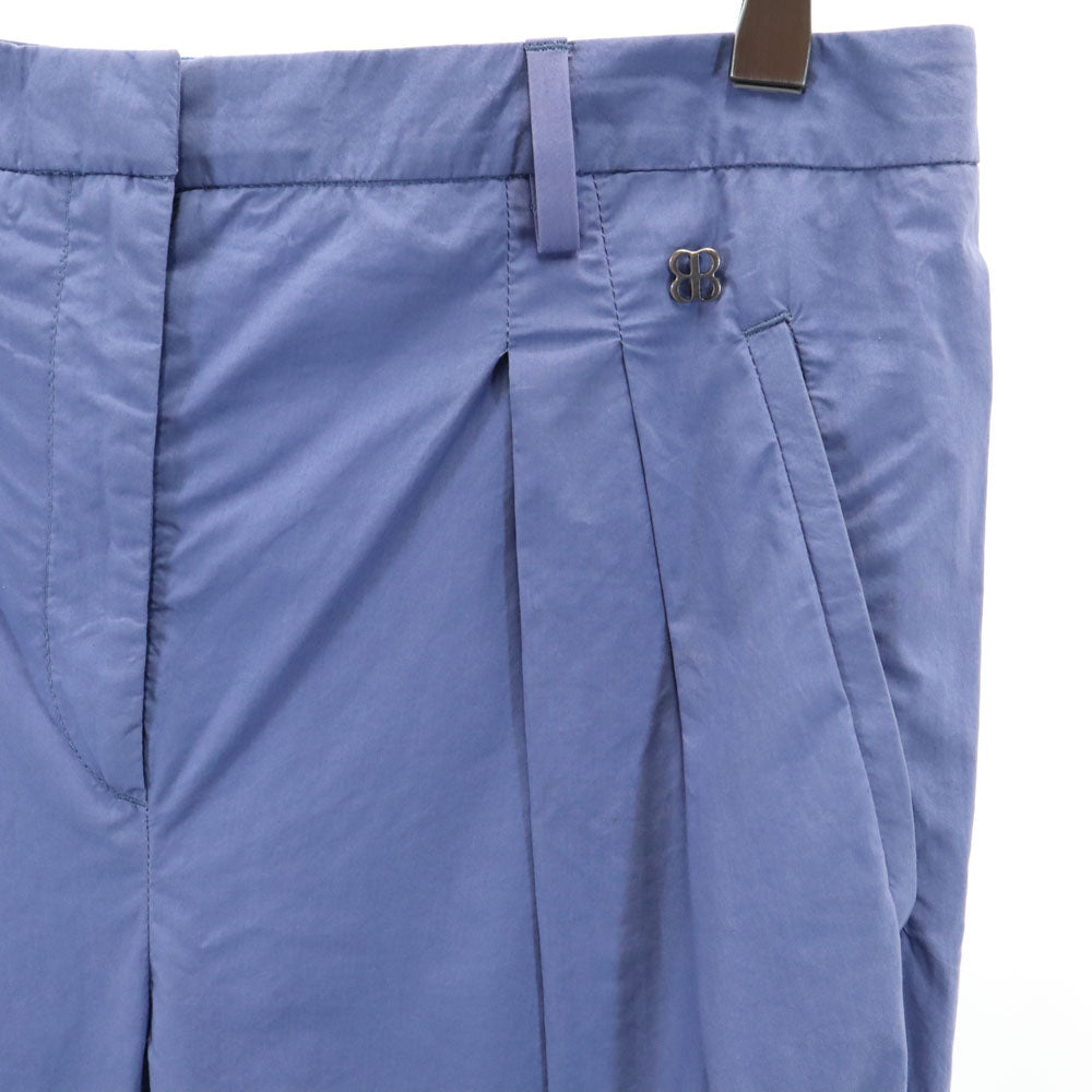 BALENCIAGA バレンシアガ ポルトガル製 ロングパンツ 36 パープルグレー系 .PANTS レディース