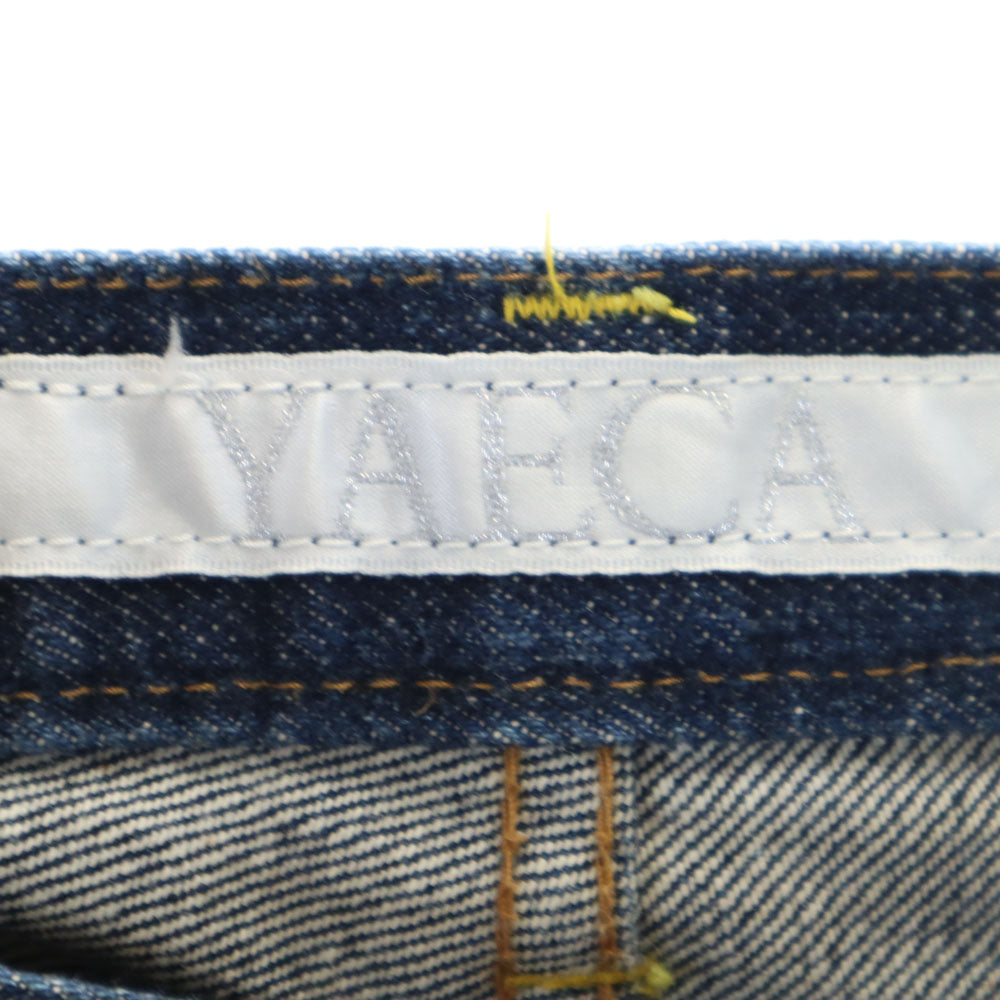 YAECA ヤエカ デニムパンツ 1 インディゴ ボタンフライ ジーンズ レディース