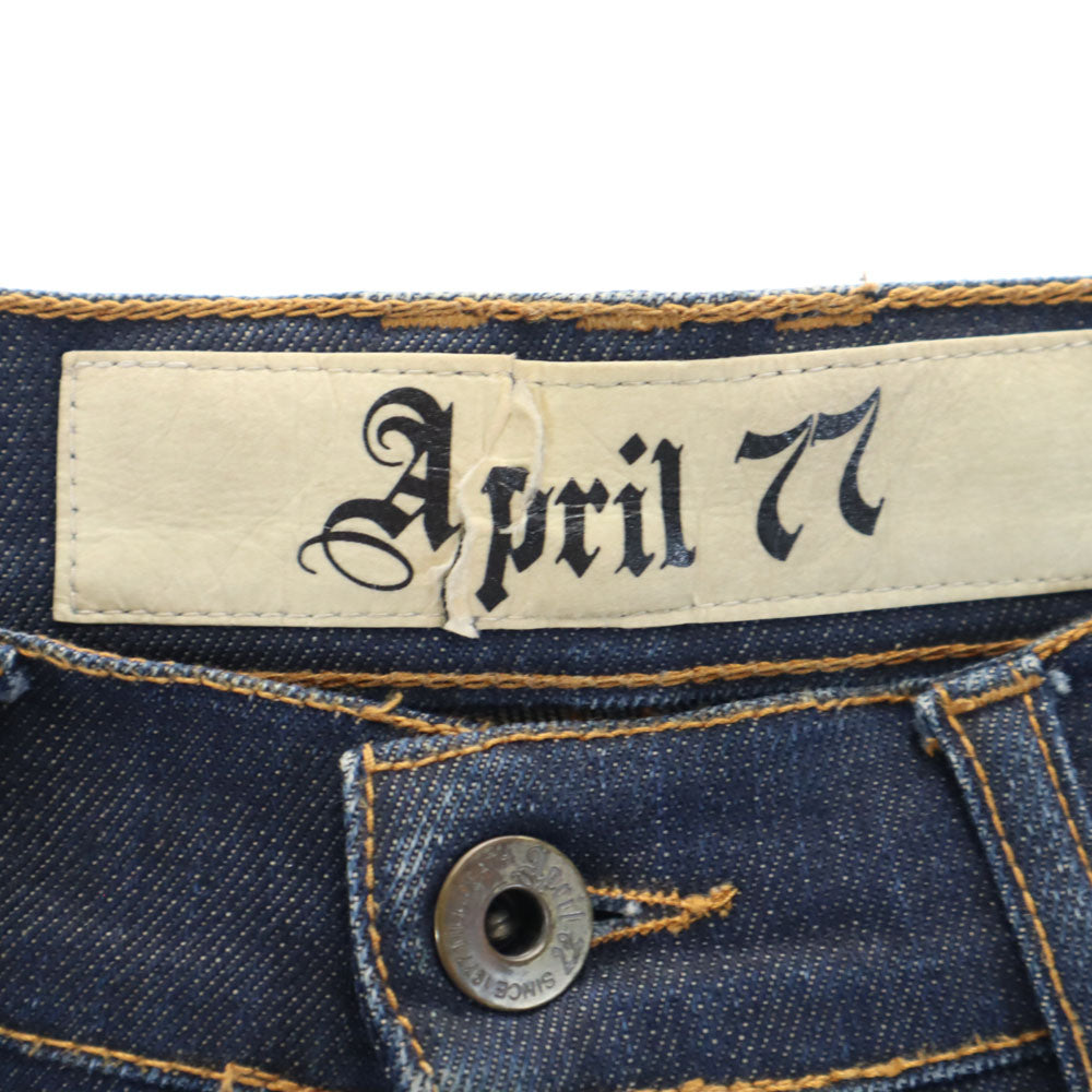Apr-77 エイプリルセブンティセブン スキニーデニムパンツ W29 インディゴ ジーンズ メンズ