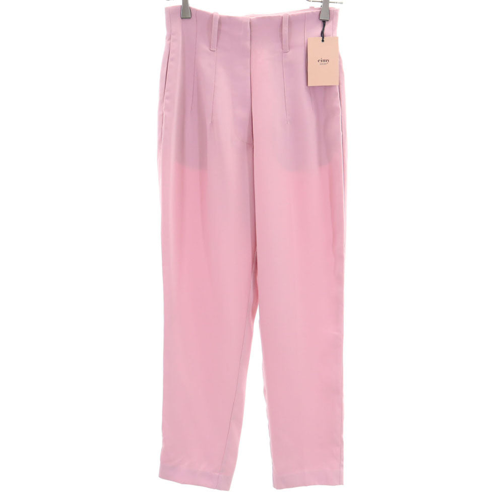 未使用 eimy エイミー ハイウエスト テーパードパンツ M ピンク レディース