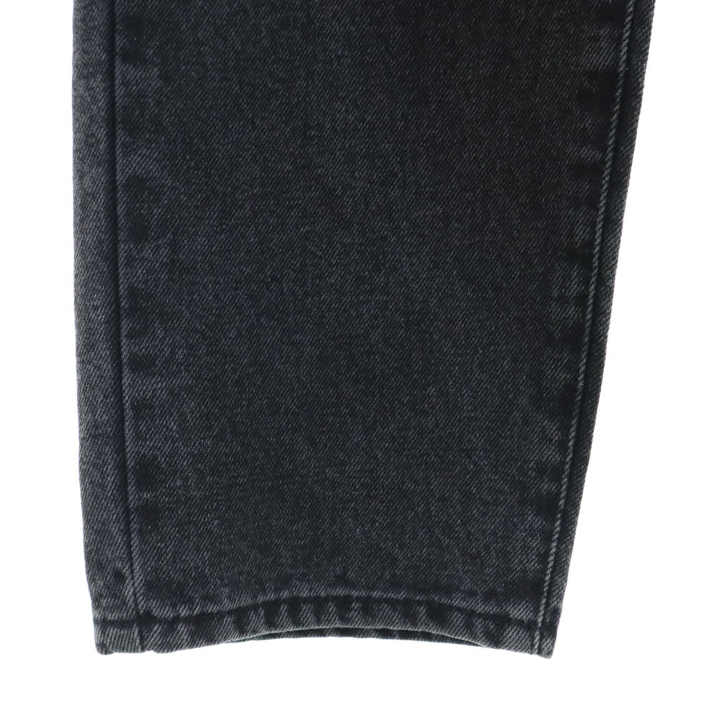 未使用 ゲス × マリリンモンロー コラボ テーパードデニムパンツ 67(27) ブラック Guess MARILYN MONROE タグ付き レディース