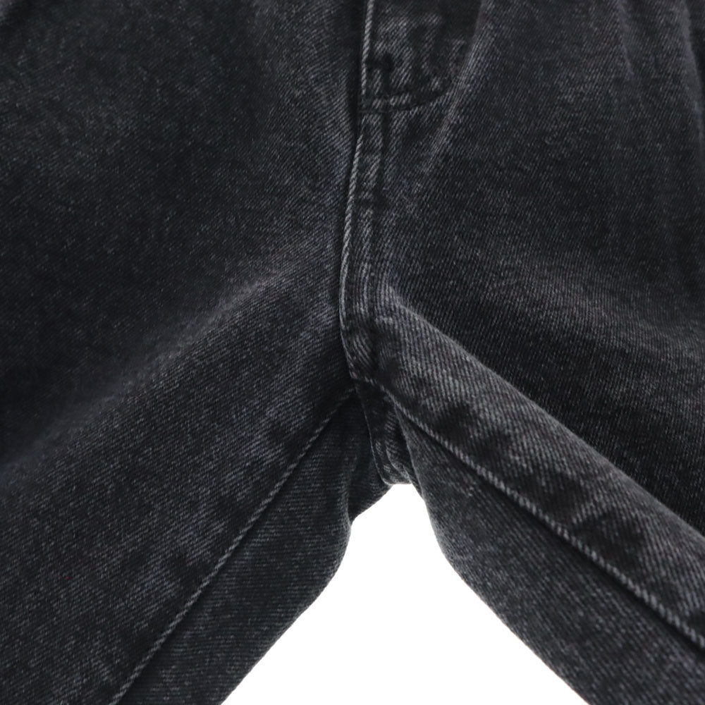 未使用 ゲス × マリリンモンロー コラボ テーパードデニムパンツ 67(27) ブラック Guess MARILYN MONROE タグ付き レディース