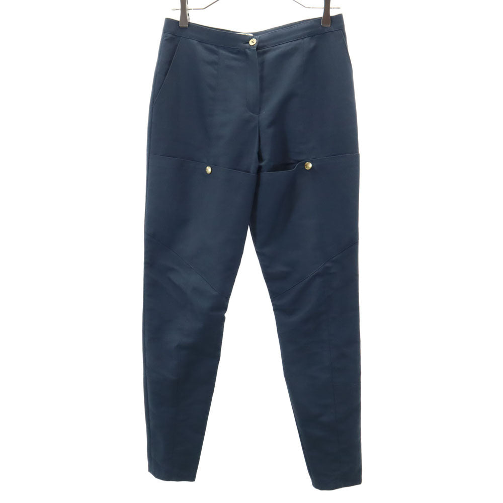 KENZO ケンゾー デザイン ロングパンツ 38 ネイビー系 レディース