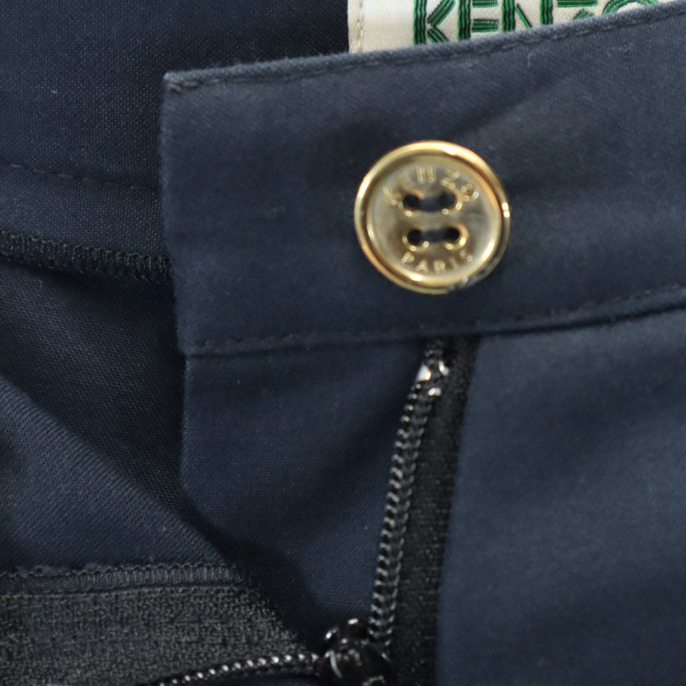 KENZO ケンゾー デザイン ロングパンツ 38 ネイビー系 レディース