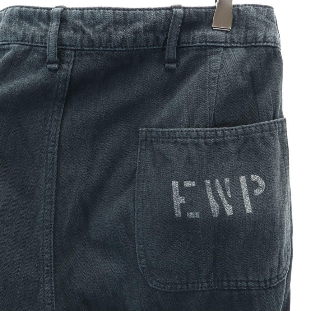 COOTIE クーティー ヘリンボーン ボタンフライ ロングパンツ w30 ブラック系 メンズ