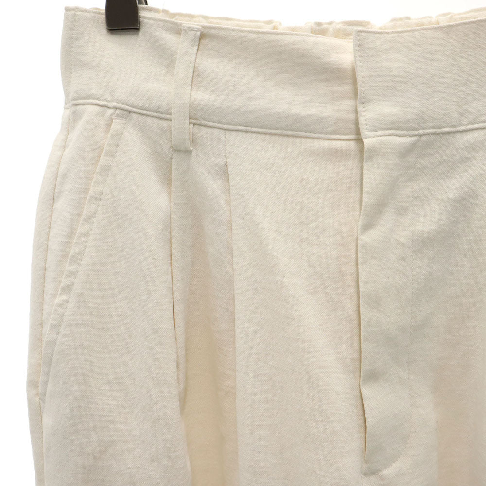 AMERI UNDRESSED アメリ タック ロングパンツ S ホワイト系 レディース