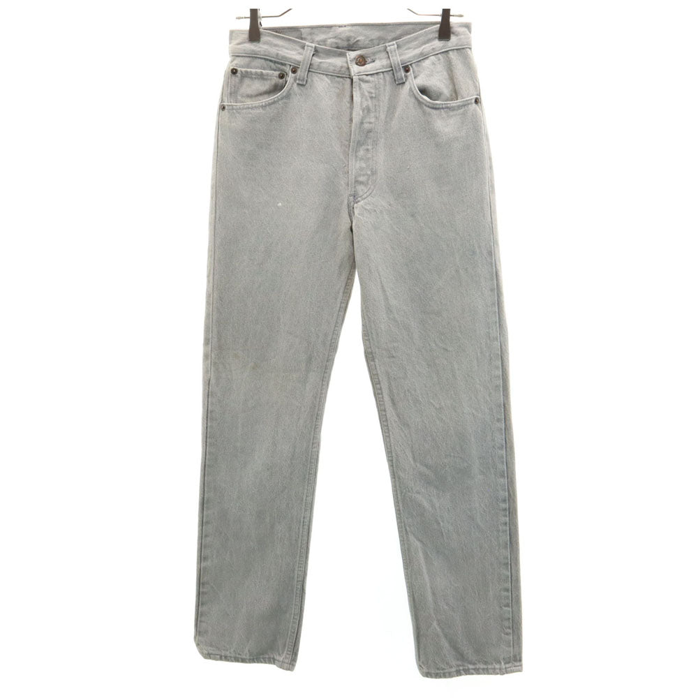 Levi's リーバイス 80s 501 USA製 オールド 先染め ボタンフライ ストレートデニムパンツ w30 グレー系 ジーパン メンズ