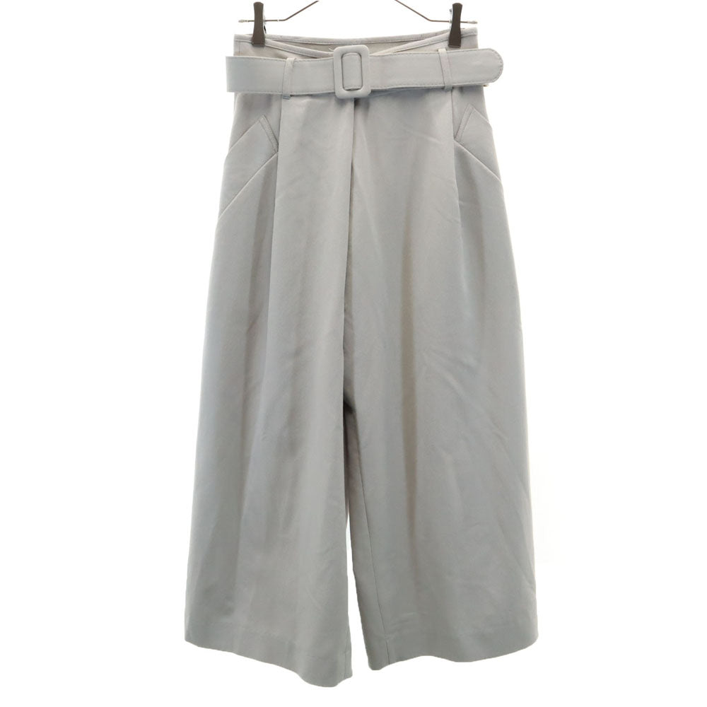AMERI UNDRESSED アメリ ワイドパンツ グレー系 ベルト付き レディース