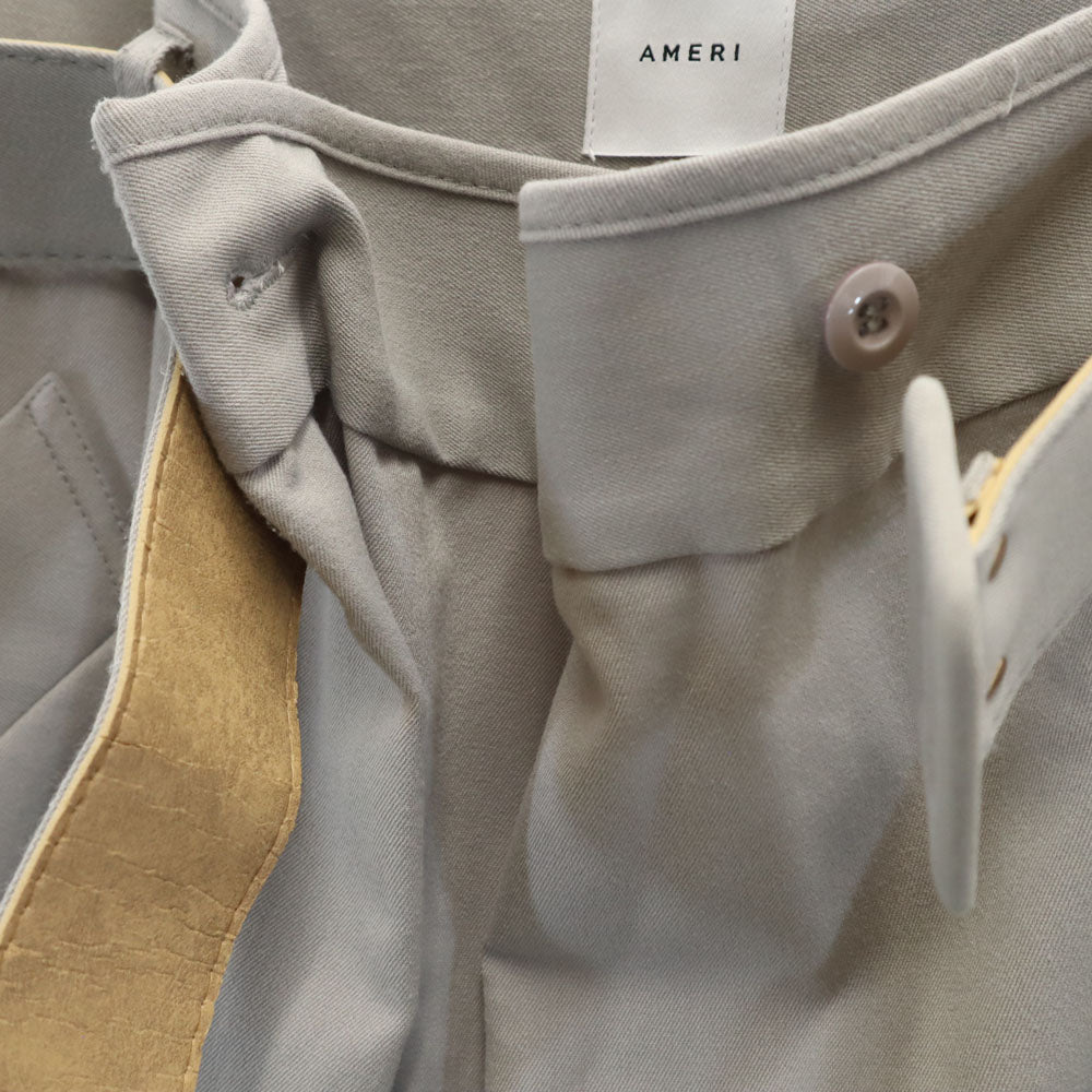 AMERI UNDRESSED アメリ ワイドパンツ グレー系 ベルト付き レディース