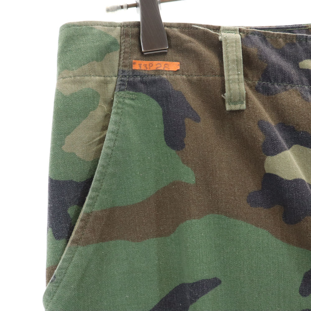 アメリカ軍 80s DLA ウッドランドカモ カモフラ柄 ミリタリー カーゴパンツ カーキ US ARMY 迷彩 ボタンフライ メンズ