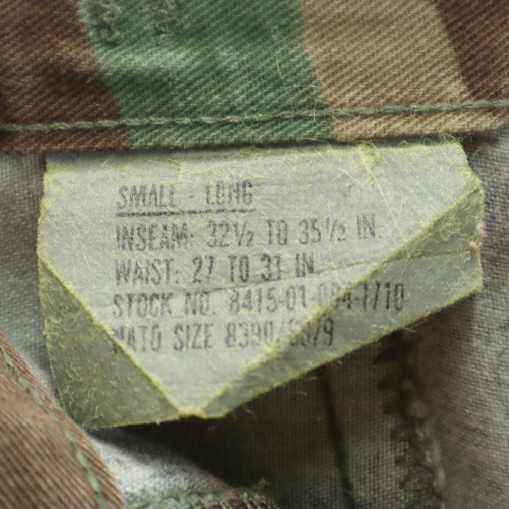 アメリカ軍 80s DLA ウッドランドカモ カモフラ柄 ミリタリー カーゴパンツ カーキ US ARMY 迷彩 ボタンフライ メンズ