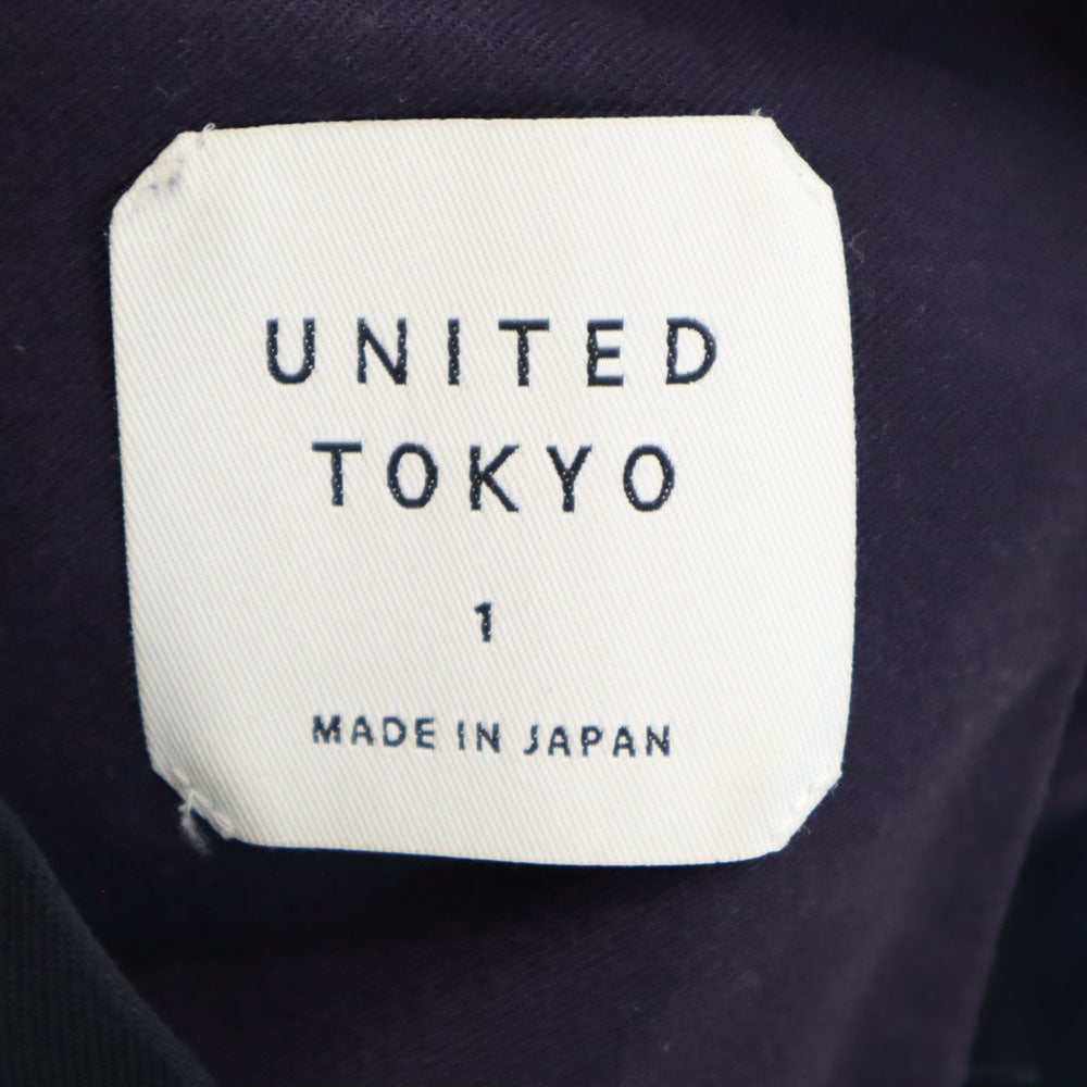 ユニテッドトウキョウ 日本製 ウール テーパードパンツ 1 ネイビー UNITEDTOKYO レディース