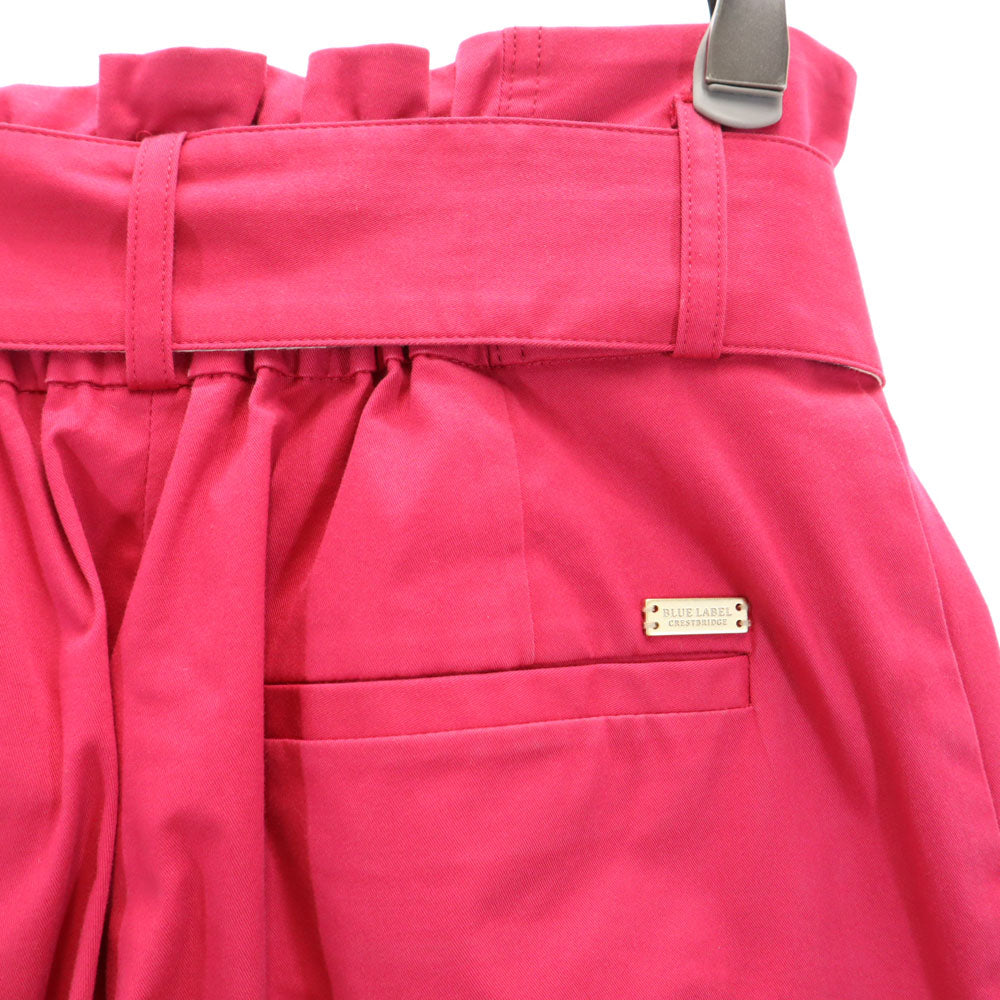 ブルーレーベルクレストブリッジ ワイドパンツ 36 ピンク BLUE LABEL CRESTBRIDGE レディース