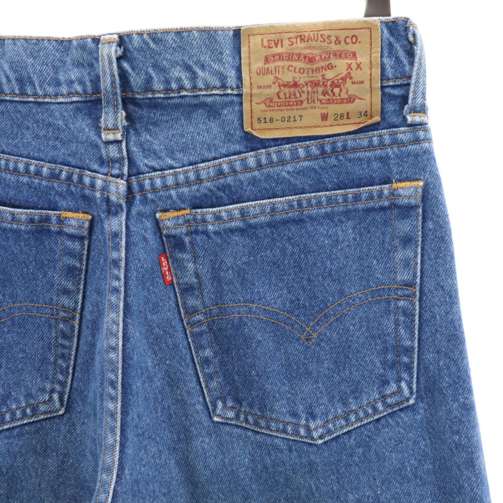 Levi's リーバイス 90s 518 日本製 オールド ストレートデニムパンツ W28 ブルー ジーンズ メンズ