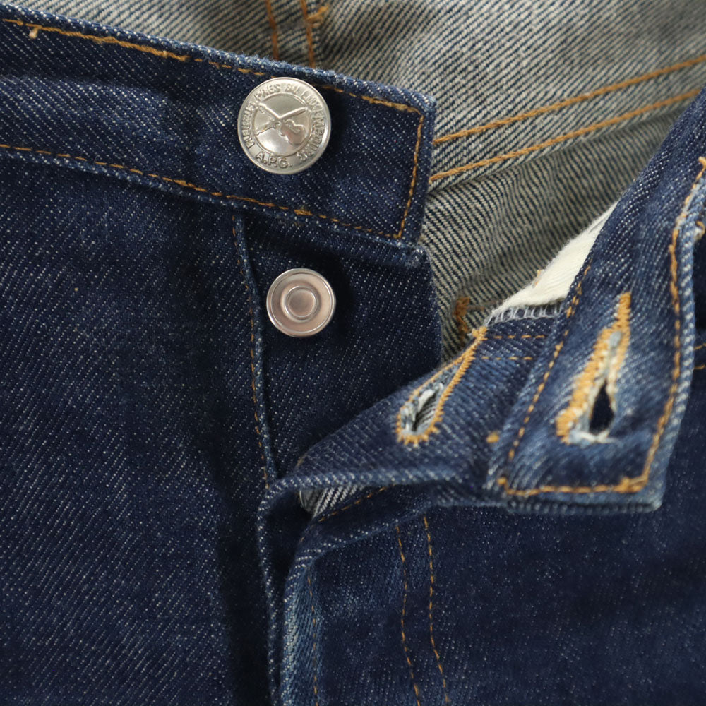 A.P.C. アーペーセー ストレートデニムパンツ W27 インディゴブルー ジーンズ ボタンフライ メンズ