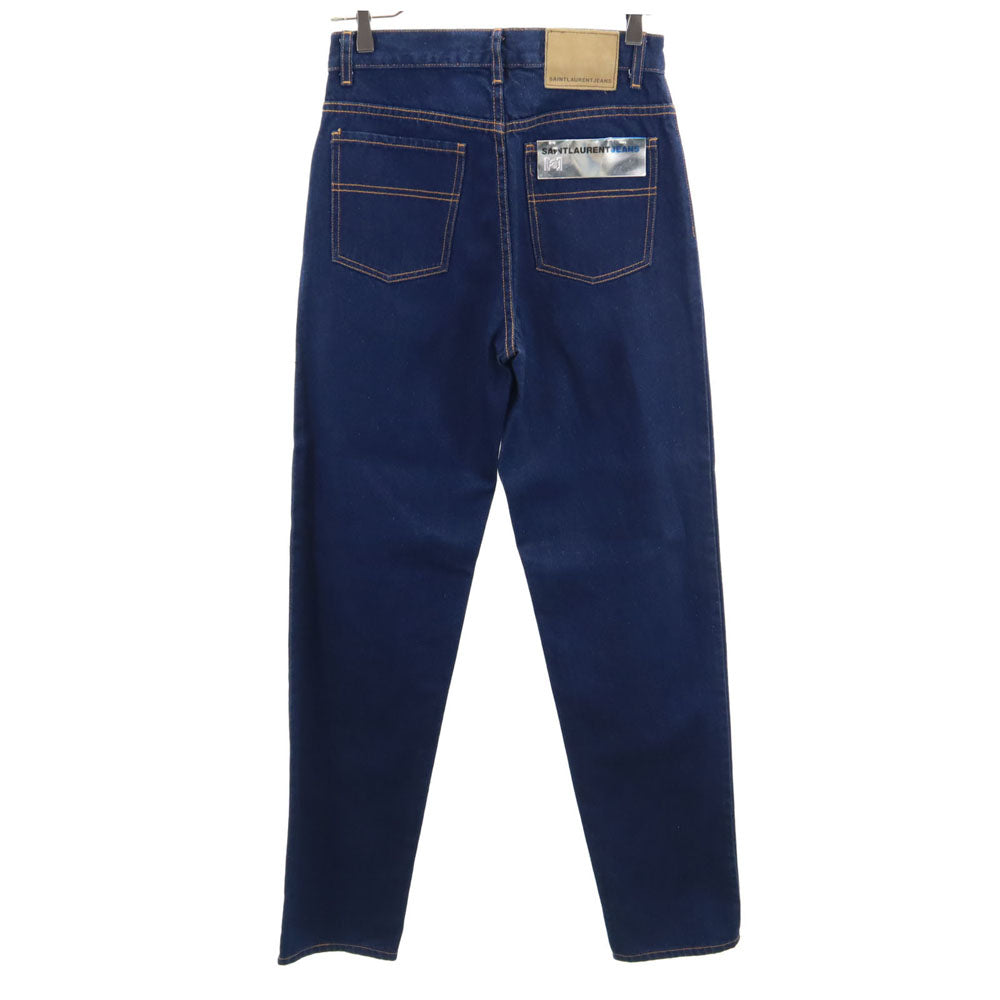 未使用 SAINT LAURENT サンローラン ストレートデニムパンツ W29 インディゴ JEANS ジーンズ ボタンフライ メンズ