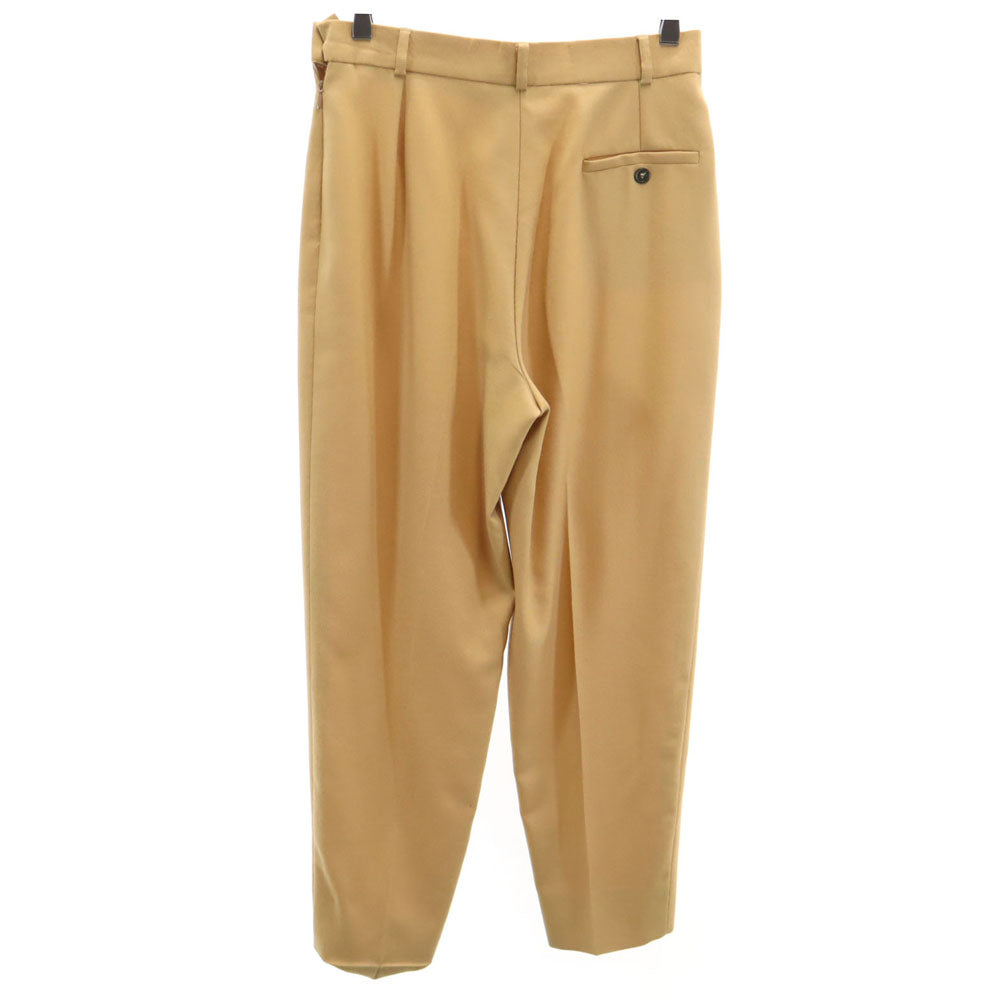 Givenchy ジバンシー 90s フランス製 オールド ウールパンツ 40 キャメル レディース