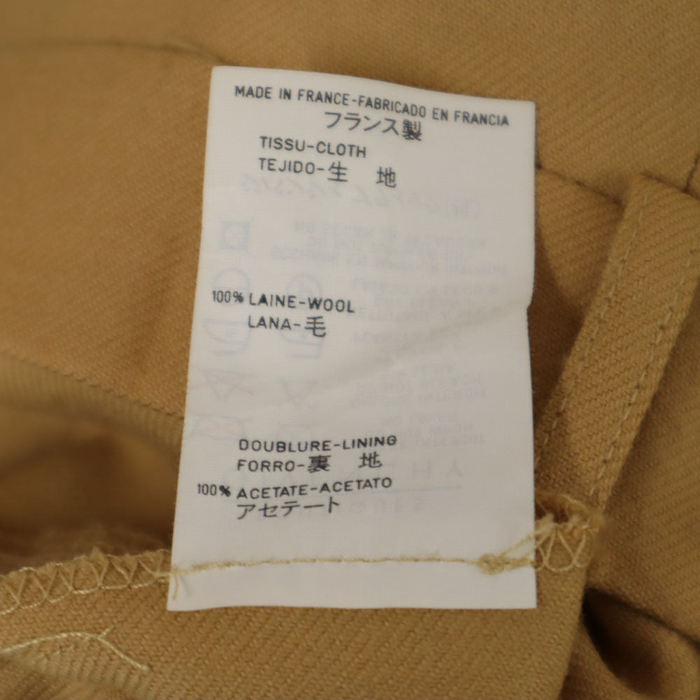 Givenchy ジバンシー 90s フランス製 オールド ウールパンツ 40 キャメル レディース
