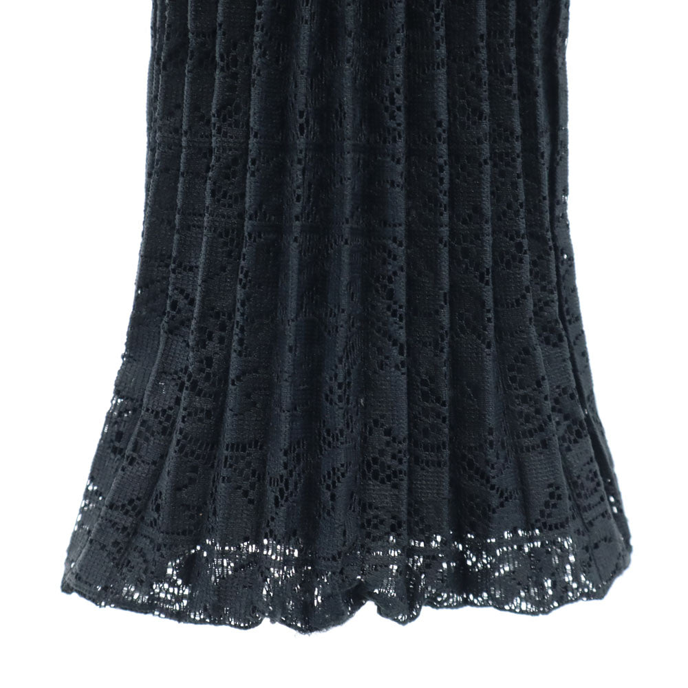 ISSEY MIYAKE イッセイミヤケ 日本製 レース パンツ 2 ブラック レディース