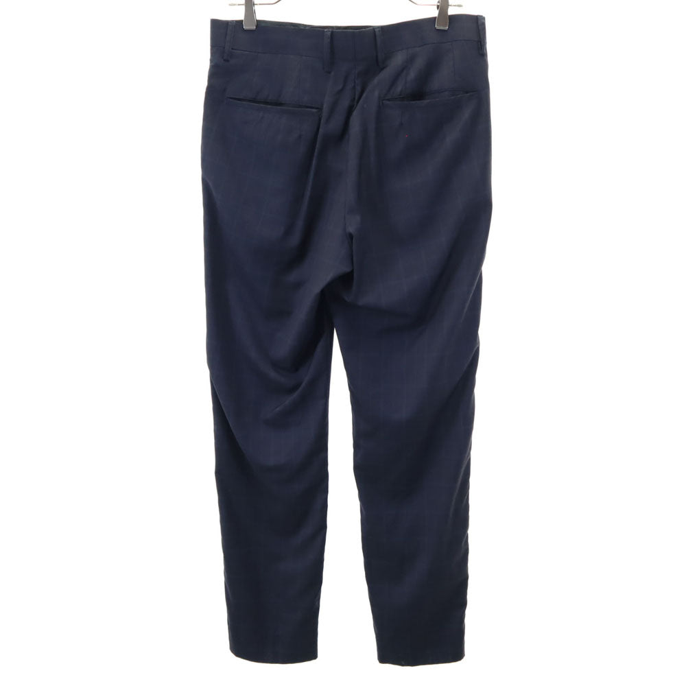 REDAACTIVE メゾンスペシャル チェック柄 スラックスパンツ 46 ネイビー系 メンズ