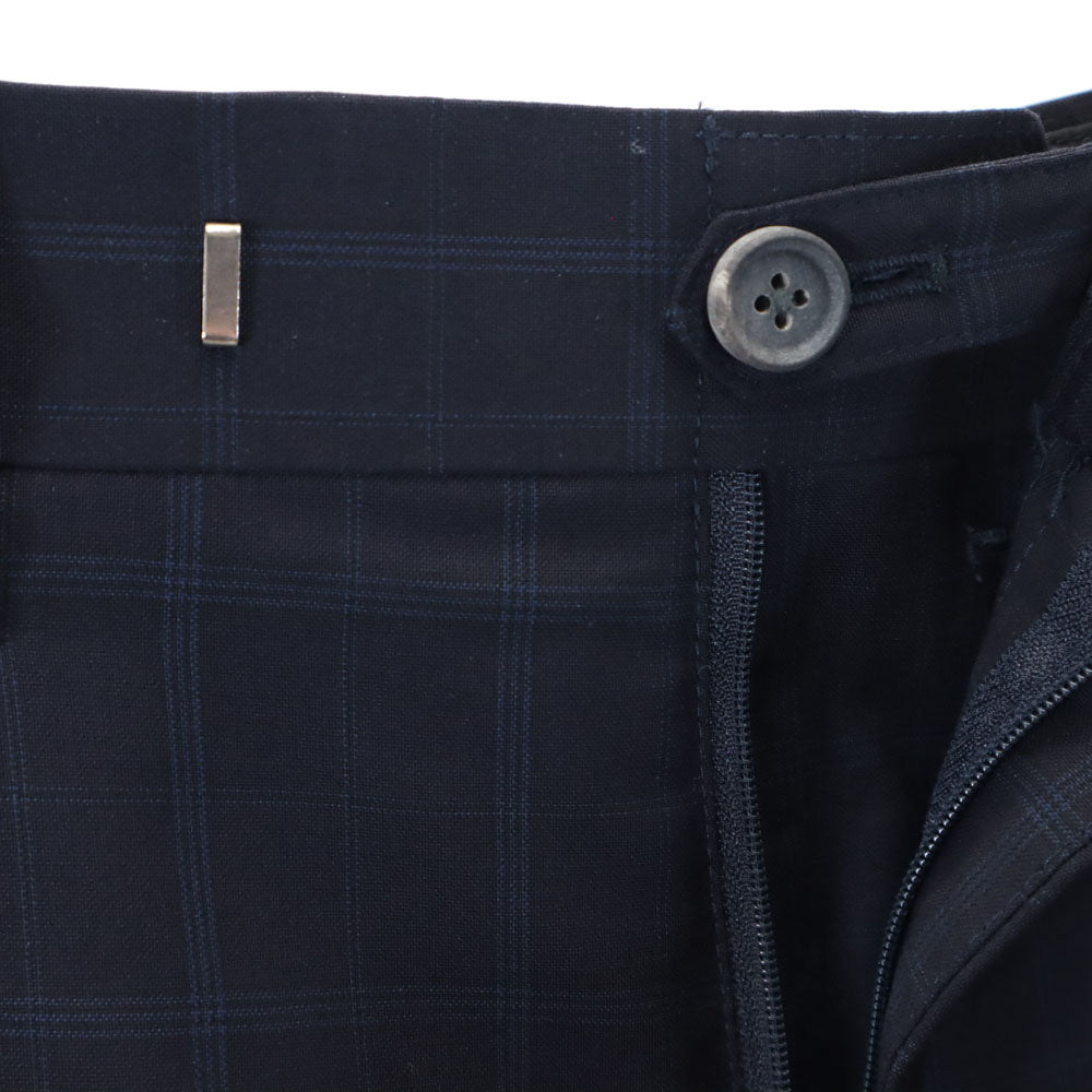 REDAACTIVE メゾンスペシャル チェック柄 スラックスパンツ 46 ネイビー系 メンズ
