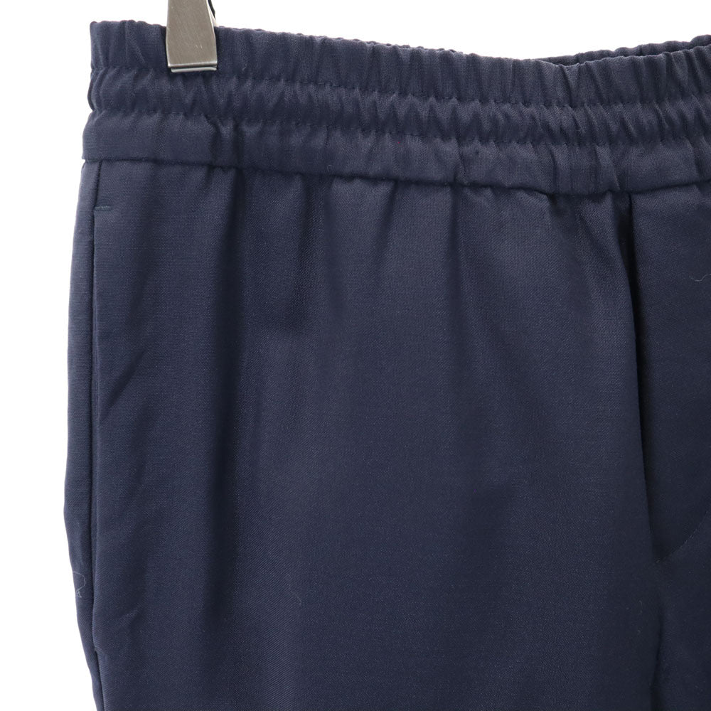 ACNE STUDIOS アクネストゥディオズ ウールブレンド ロングパンツ 46 ネイビー ウエストゴム メンズ