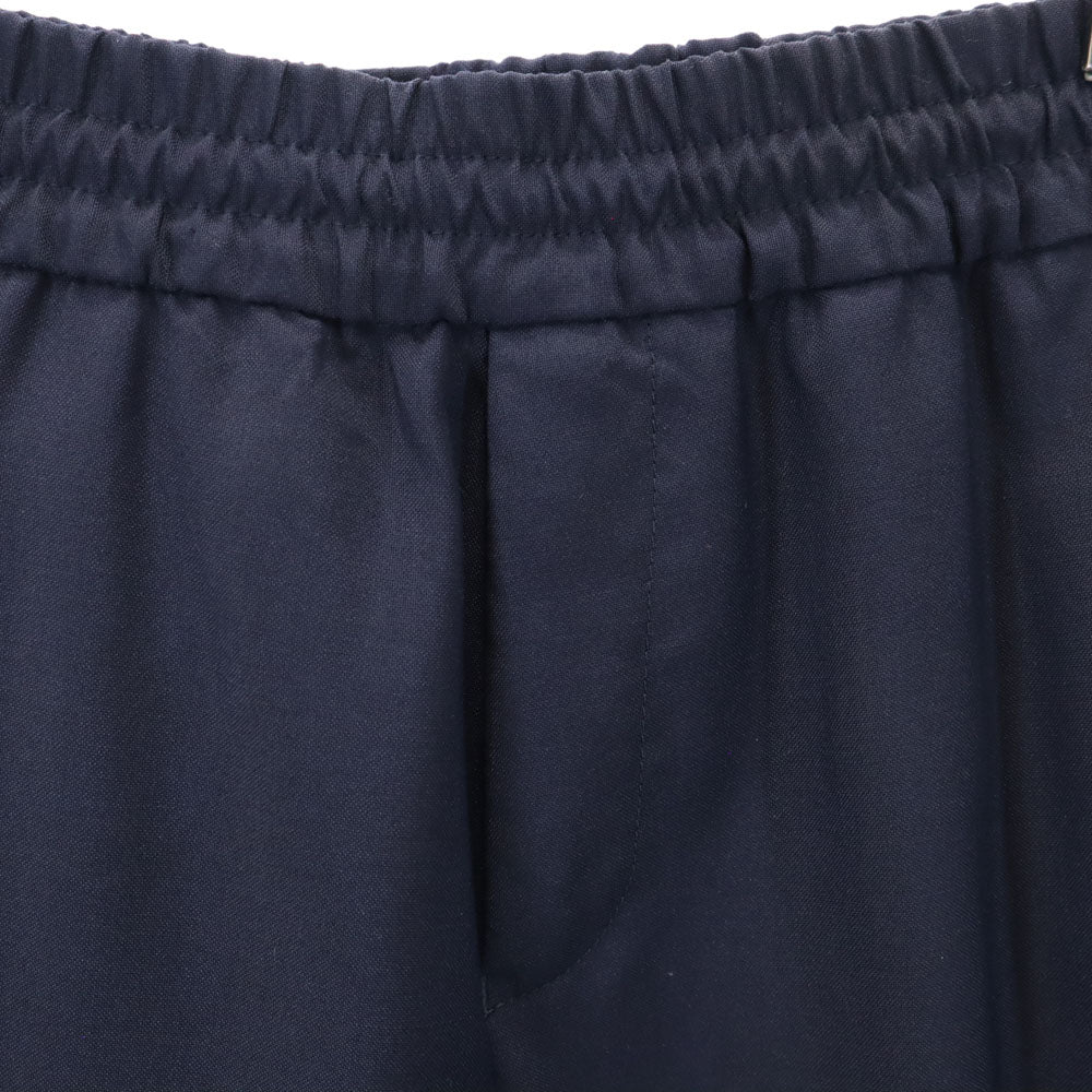 ACNE STUDIOS アクネストゥディオズ ウールブレンド ロングパンツ 46 ネイビー ウエストゴム メンズ