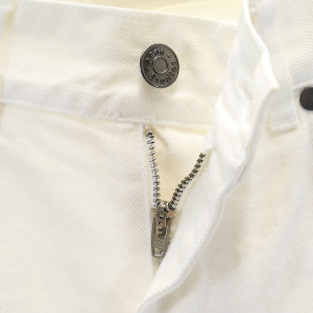 Acne Studios アクネスタジオ カットオフ加工 デニムパンツ W26 ホワイト メンズ