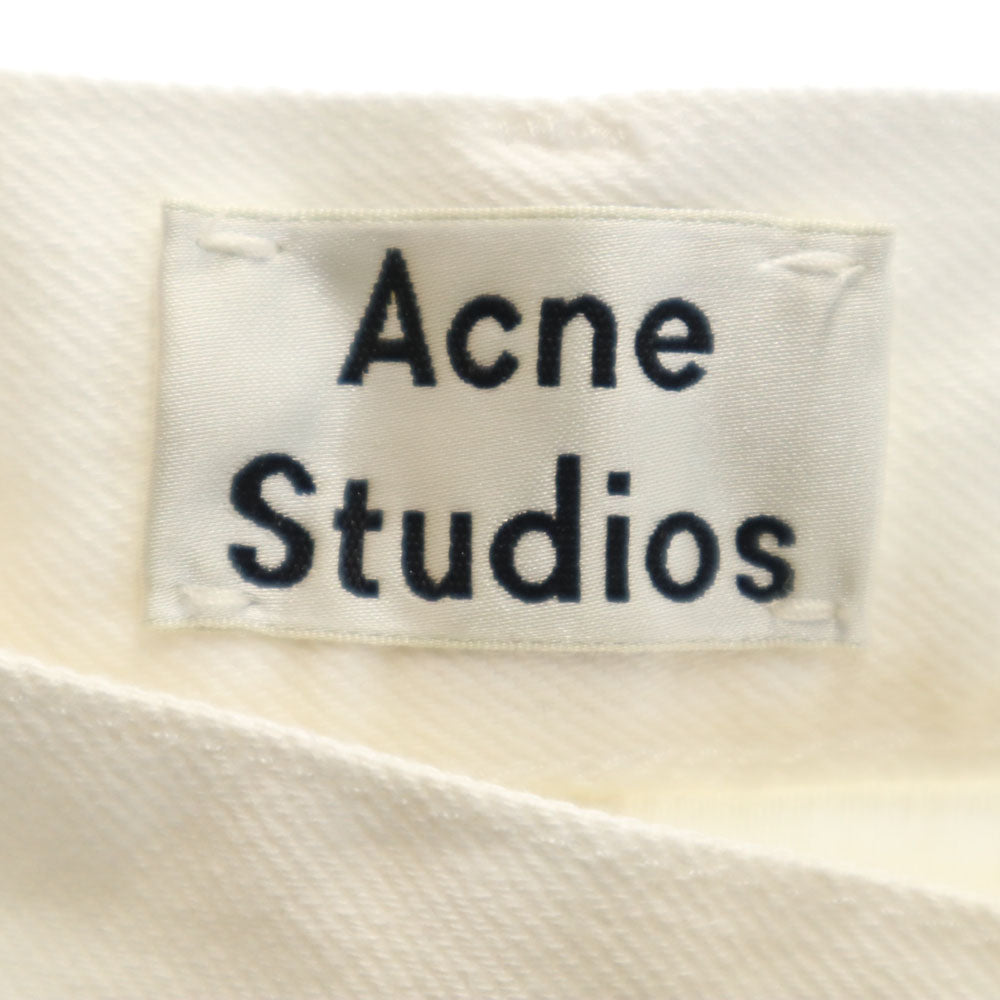 Acne Studios アクネスタジオ カットオフ加工 デニムパンツ W26 ホワイト メンズ