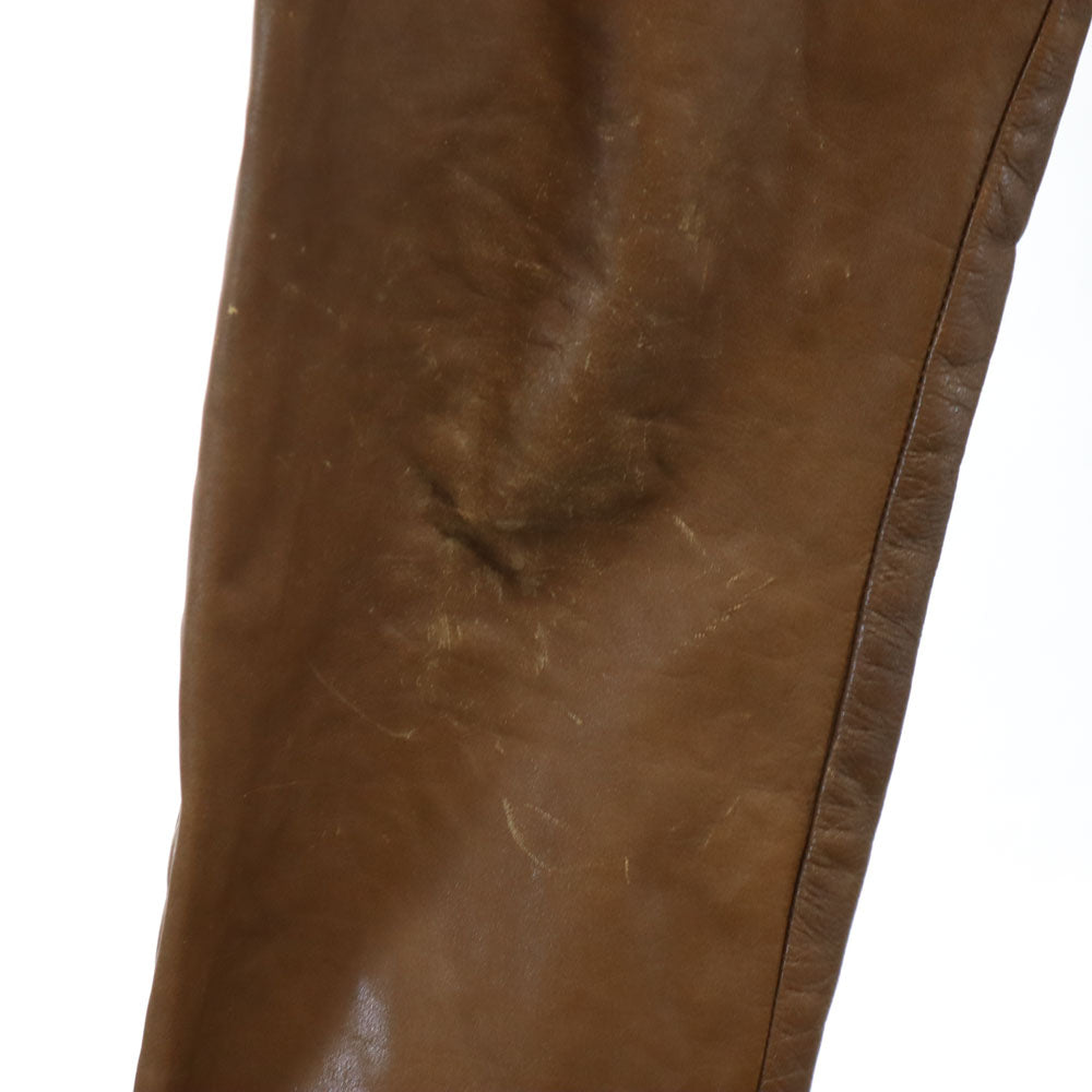 HARLEY DAVIDSON ハーレーダビッドソン 60s ヴィンテージ モーターサイクル レザーパンツ ブラウン メンズ