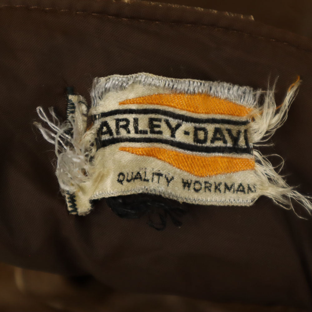 HARLEY DAVIDSON ハーレーダビッドソン 60s ヴィンテージ モーターサイクル レザーパンツ ブラウン メンズ