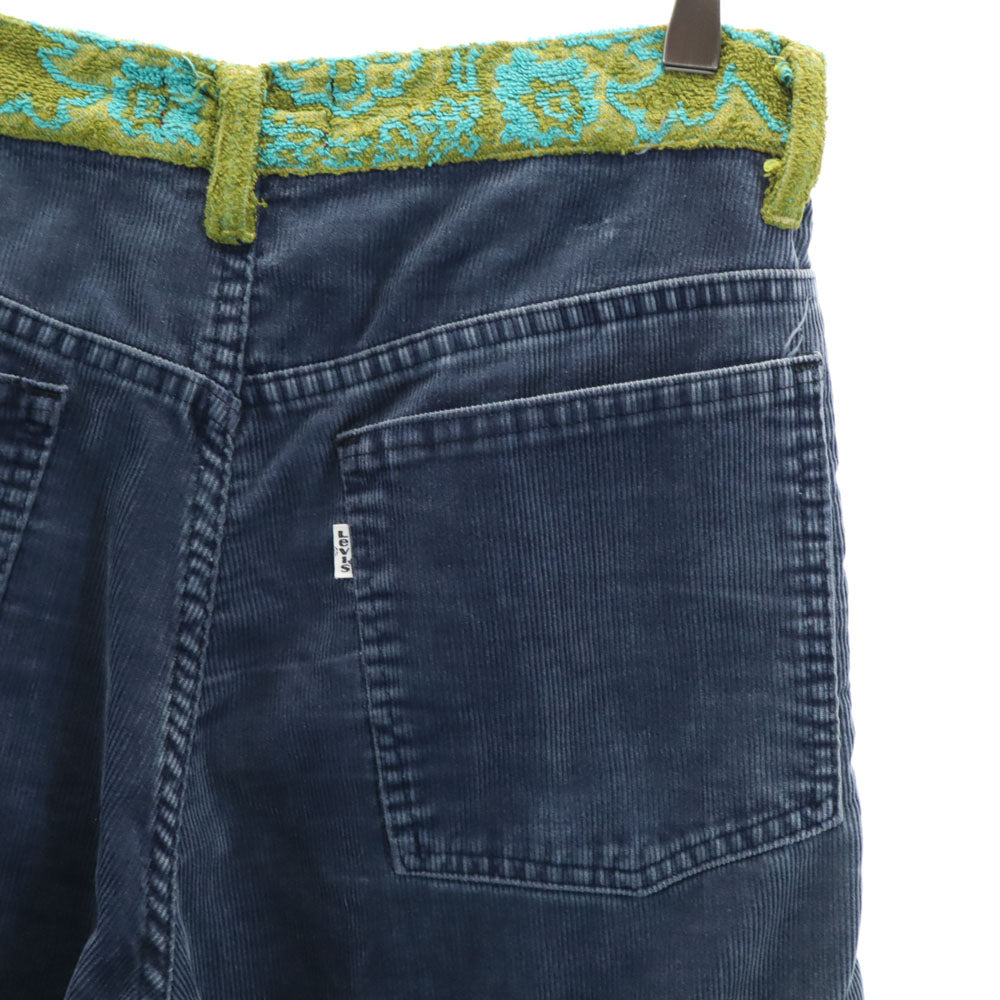 オールドパーク コーデュロイパンツ M ネイビー メンズ