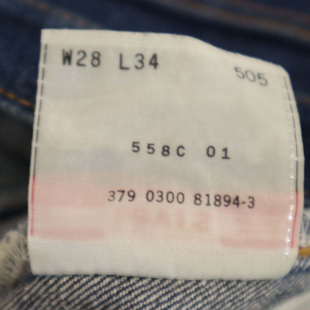 Levi's リーバイス 00s 505 USA製 ストレートデニムパンツ W28 インディゴブルー ジーンズ メンズ