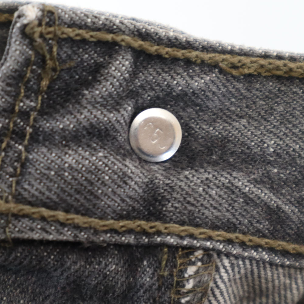 Levi's リーバイス 90s 96年 501 USA製 オールド 後染め ブラック デニムパンツ W32 チャコールグレー ジーンズ メンズ
