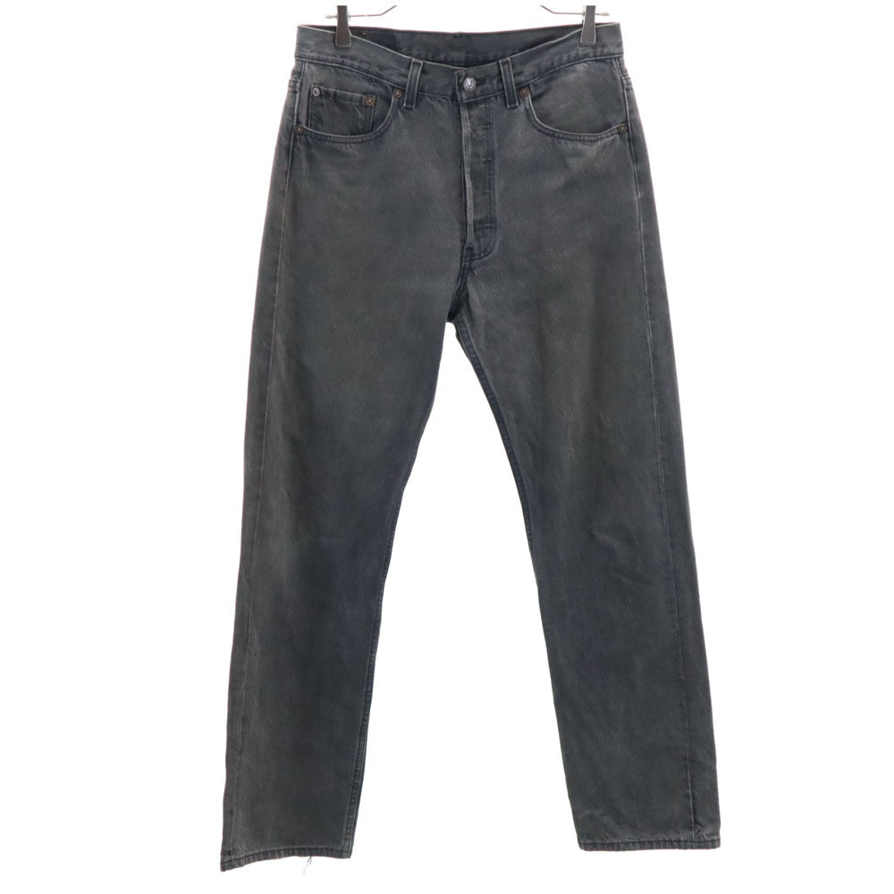 Levi's リーバイス 90s 後染め ブラック オールド デニムパンツ W32 チャコールグレー ジーンズ ボタンフライ メンズ