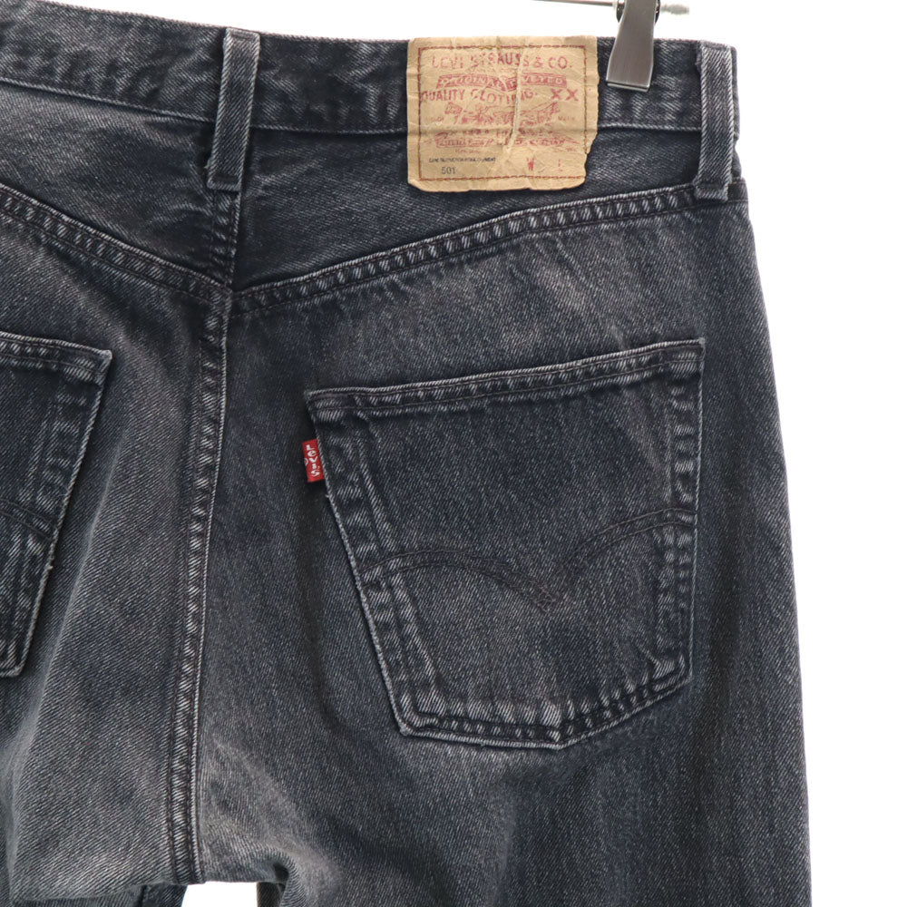 Levi's リーバイス 90s 501 ポーランド製 ユーロ 後染め ブラック ストレートデニムパンツ W33 ブラック系 ジーンズ メンズ