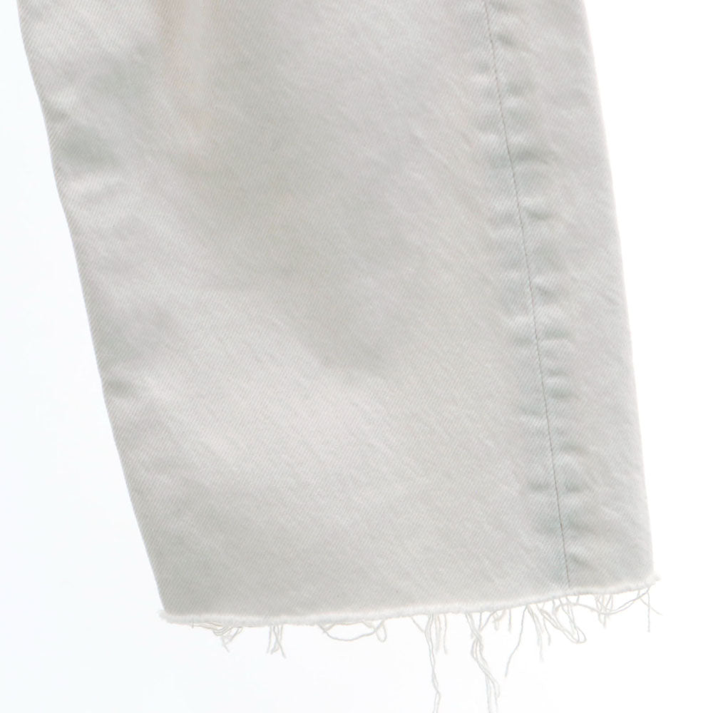 Levi's リーバイス 90s 501 ユーロリーバイス オールド カットオフ加工 ストレートパンツ W29 ホワイト ボタンフライ メンズ