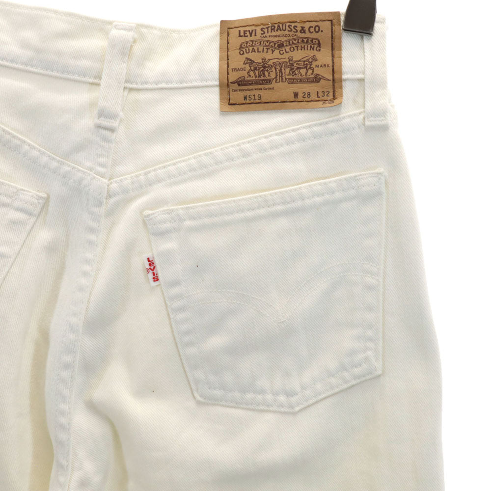 リーバイス 90s 日本製 W591 オールド ハイウエスト ストレートデニムパンツ w28 白系 Levi's ジーンズ レディース