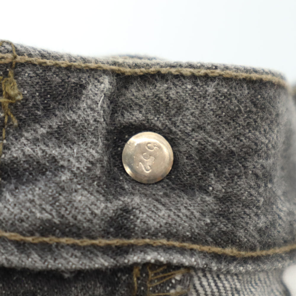 Levi's リーバイス 90s USA製 501 オールド 後染め ブラック ストレートデニムパンツ w27 ブラック系 ジーンズ ボタンフライ レディース